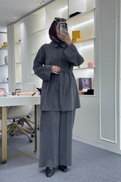 D Tokalı Poliviskon Takım Antrasit