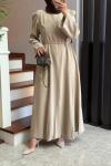 Mirage Elbise  Bej