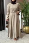 Mirage Elbise  Bej