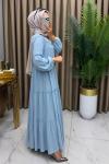 Asenat Ferace Elbise Mavi