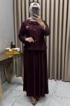 Dantel Takım Bordo