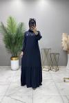 Nurgül Elbise Lacivert
