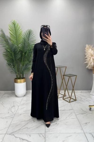 Zeyna Abiye Elbise Siyah