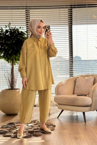 14442 Ön İki Cepli Clasic Takım Yağ Yeşili