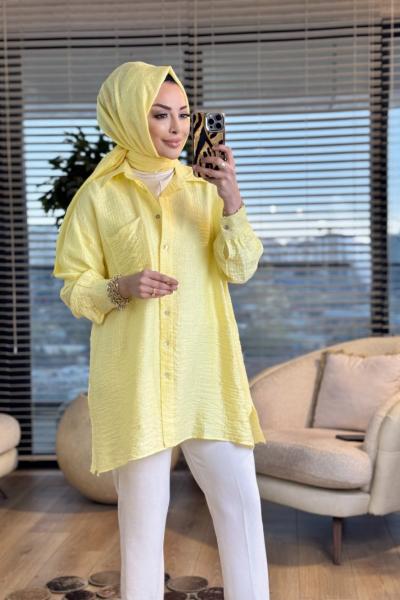 2030 Eleni Gömlek Sarı