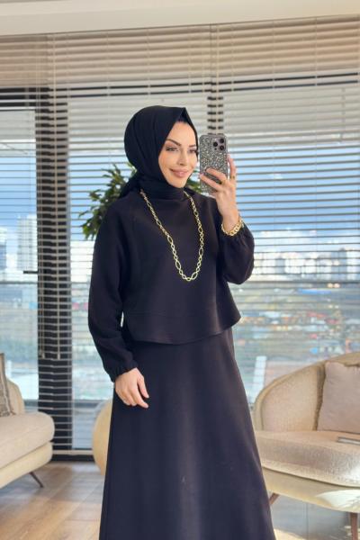 22821 Lilyum Takım Siyah