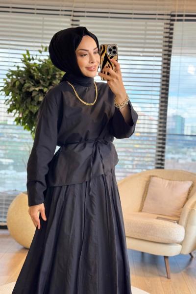 24402 Sandra Bluz Siyah