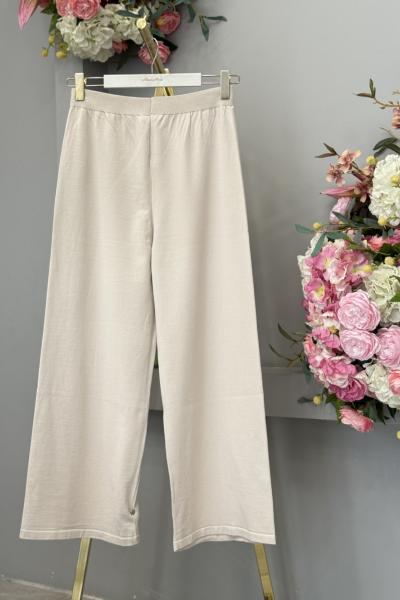 25019 Triko Pantolon Taş