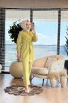2547 Tencel Kuşaklı Takım Fıstık Yeşili
