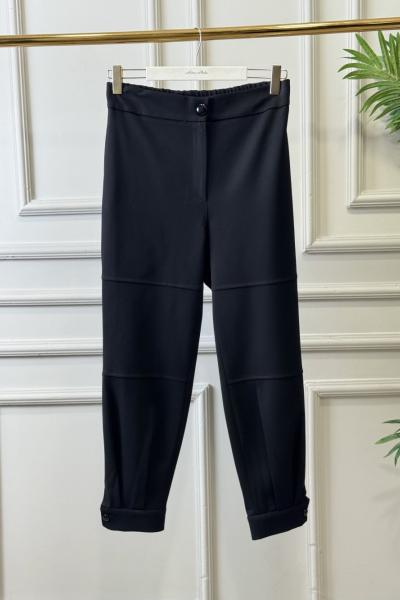 25560 Önü Parça Dikişli Pantolon Siyah