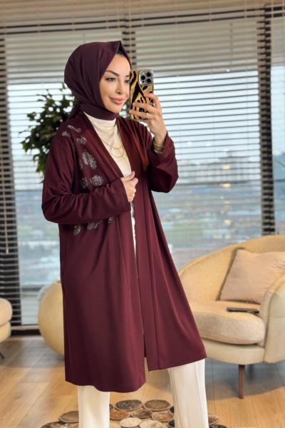 26526 Funda Leopar Kap Bordo