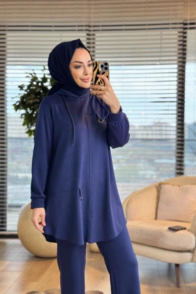 26605 Efsun Kapşonlu Oshyo Takım Lacivert