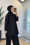 27QW8000 Önü Kuş İşli Takım Siyah