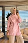 3020 Nakış Detaylı Ceket Pembe