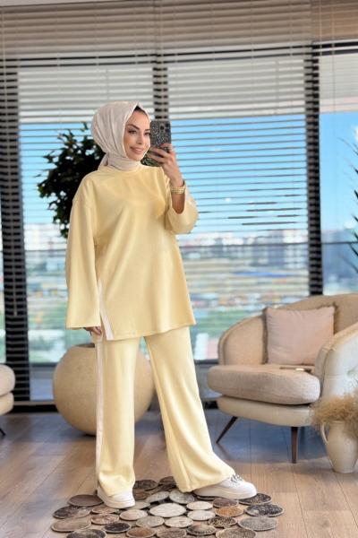 3047 Yanları İki Şeritli Takım Sarı