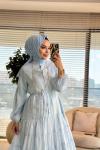 32394 Seycan Elbise Mavi