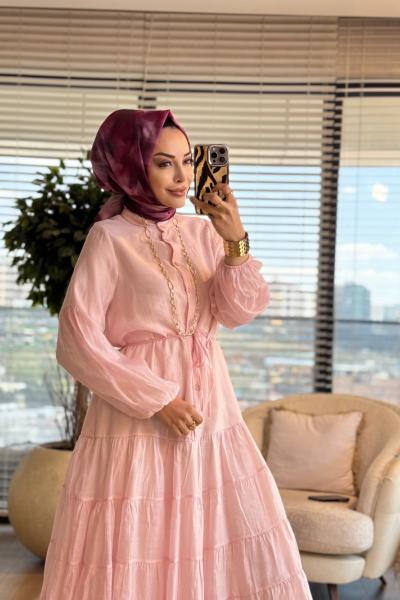 32394 Seycan Elbise Pembe