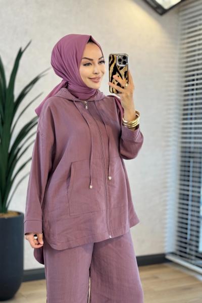4367 Lyocell Takım Gül