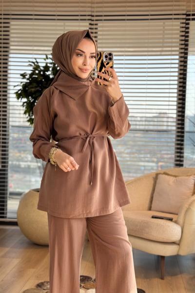 4461 Degaje Yaka Yakası Ferm. Takım Vizon