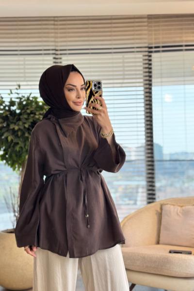 4470 Mardin Tunik Kahve