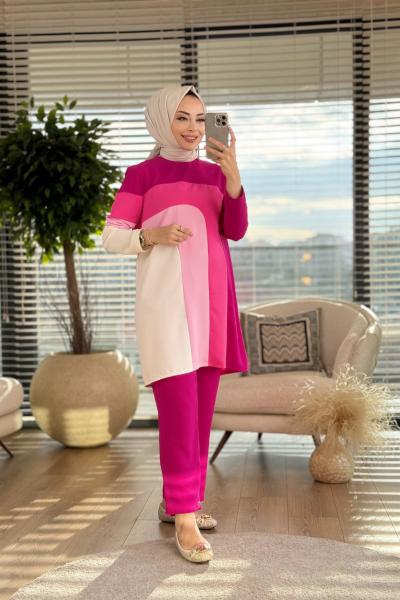 6025 Blok Takım Fuşya