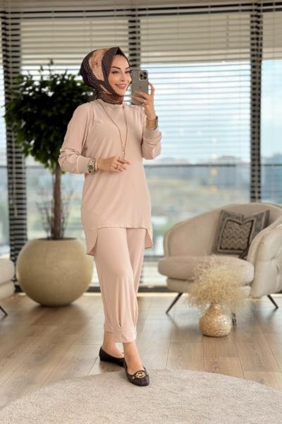 6069 Zambak Takım Bej