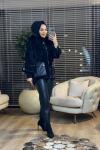 7072 Deri Cepli Angora Kaban Siyah