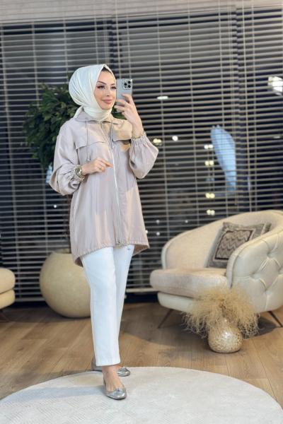 9212 Cep Kol Serpme Taşlı Kap Bej