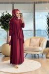 HWN6278 Bensu Takım Bordo