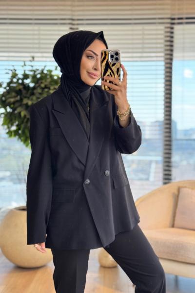 MRW1806 Blazer Ceket Siyah