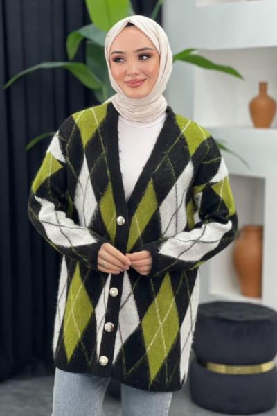 Baklava Desenli Hırka