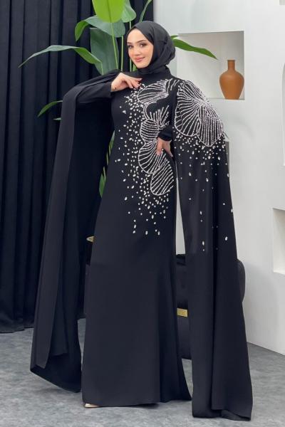 Böre Pelerinli Abiye