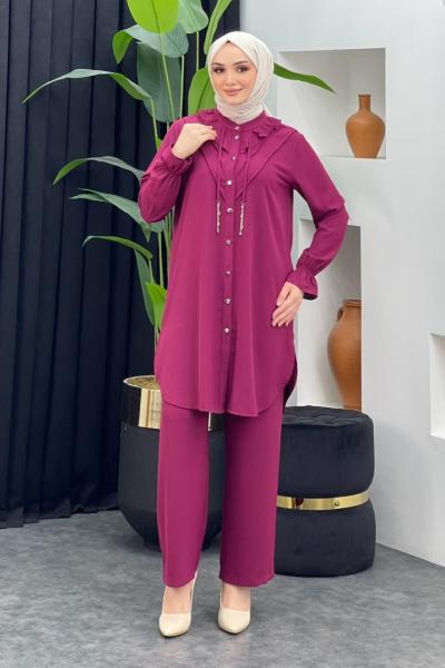 Çağla Pantolonlu Takım