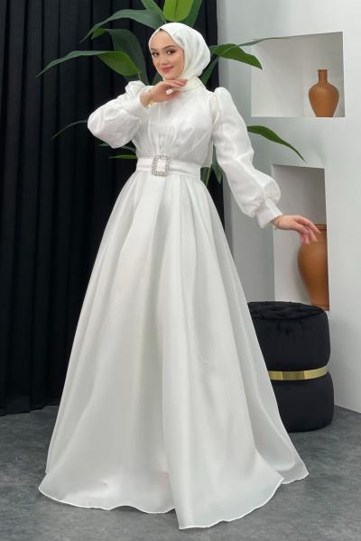 Esma Kabarık Kemerli Abiye