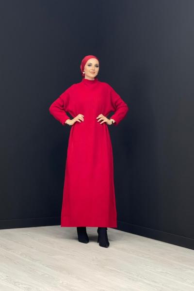 Fitilli Boydan Triko Elbise