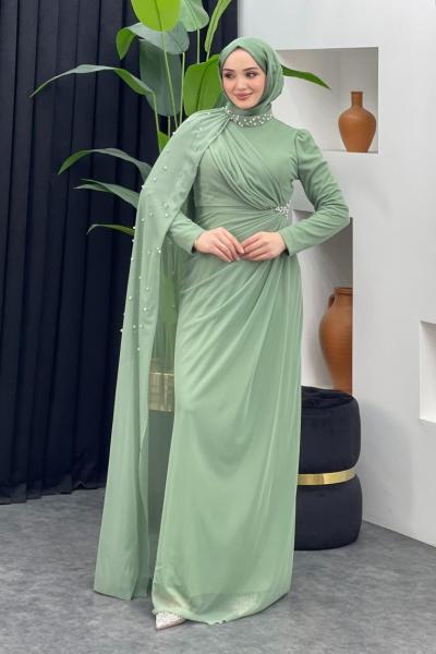 İnci Detaylı Abiye