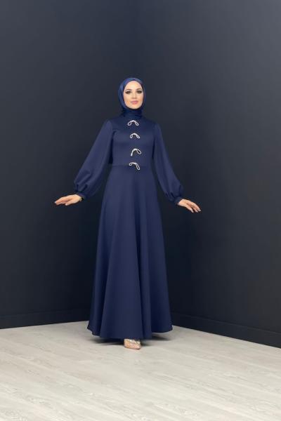 Kelebek Detay Scuba Elbise