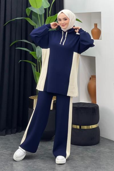 Mars Kapşonlu Triko Takım