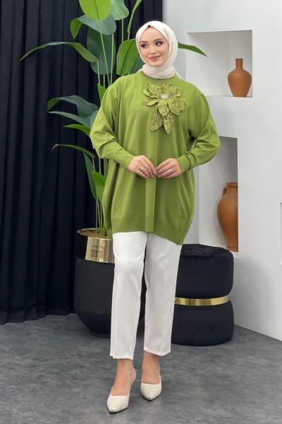 Merserize Gül Detaylı Badi