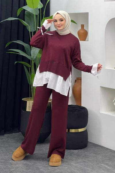 Truva Merserize Gömlek Takım