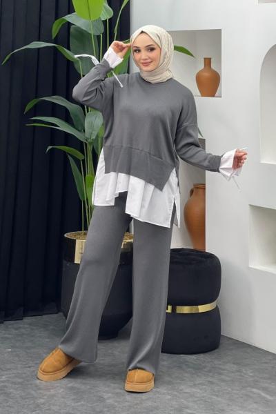 Truva Merserize Gömlek Takım