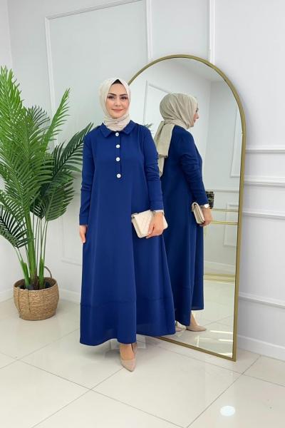 ADA ELBİSE-LACİVERT