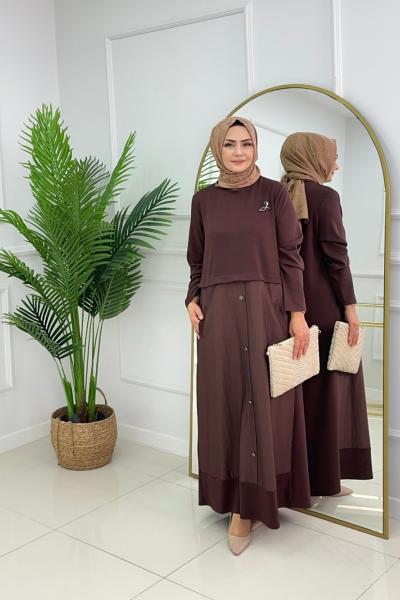 GÜLŞEN ELBİSE - ACI KAHVE